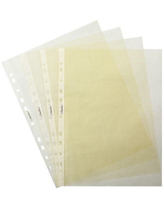 Файл А4 с перф. Hatber ECO желт.