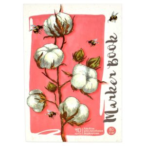 Альбом для рисования маркерами А5 40л Ветка, белая