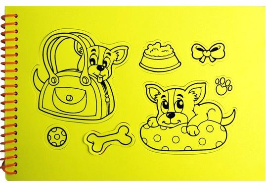 Альбом с наклейками EVA Апплика 18х27см Милые щенк