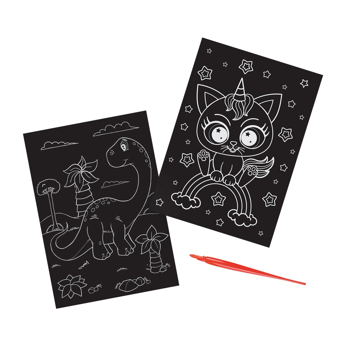 Гравюра А5 Мульти-Пульти Единороги, разноцветная