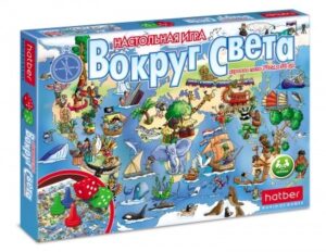 Игра настольная Hatber Вокруг света (ходилка)