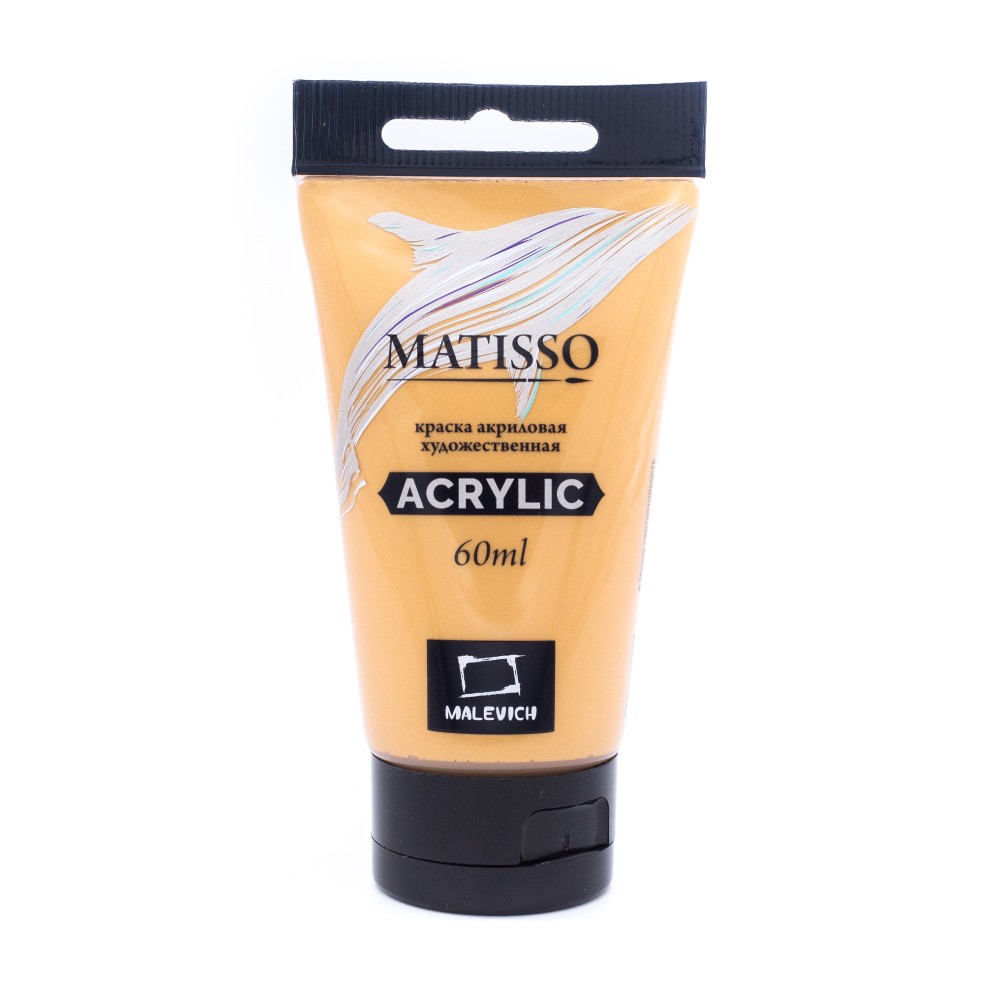 Краска акриловая худож. Малевичъ Matisso золото 60мл