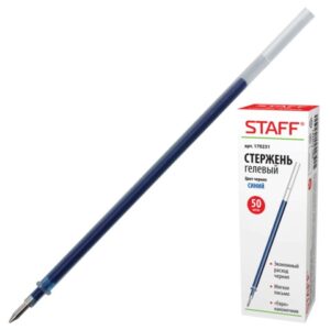 Стержень гел. STAFF синий 0,5мм 1/30
