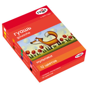 Гуашь 12 цв. 20мл ГАММА Мультики