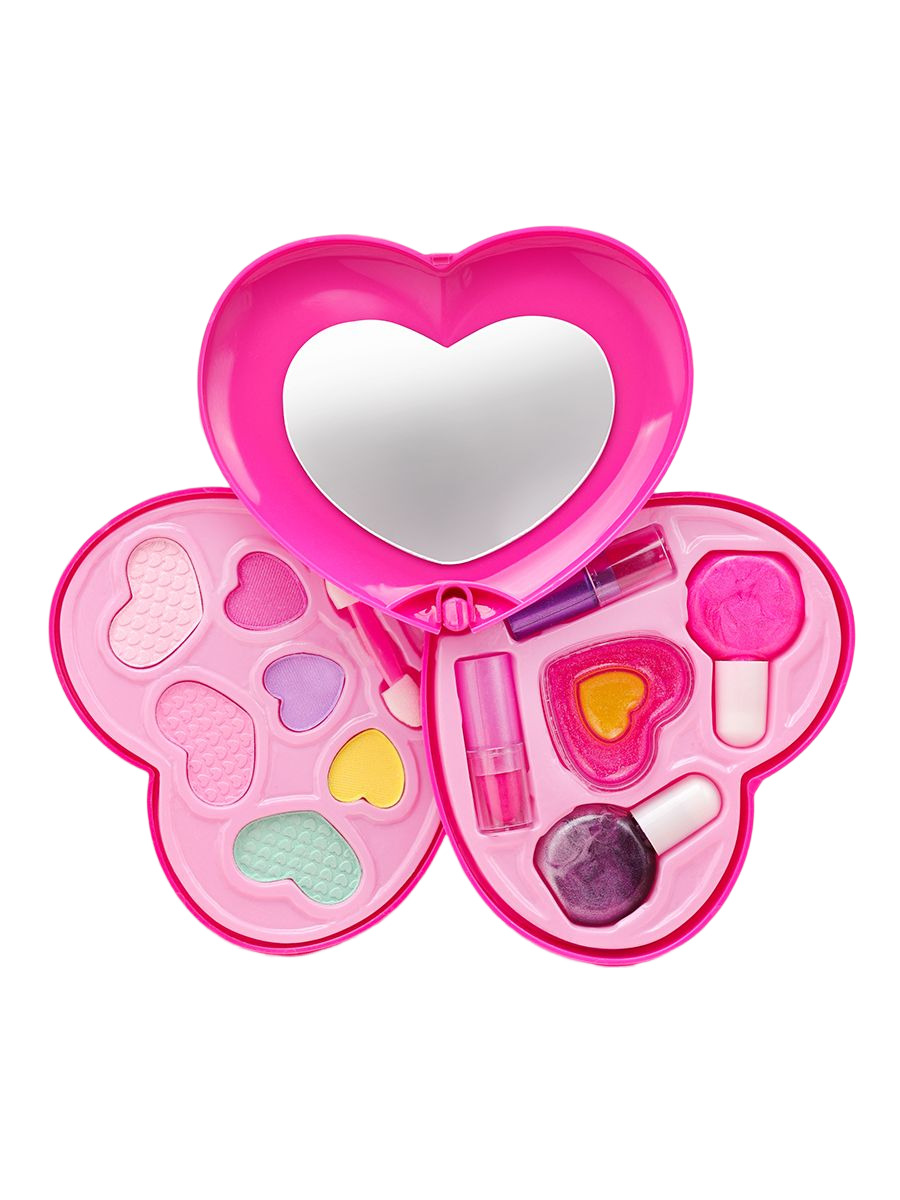 Набор детской косметики Сердечко (лак, тени, помад