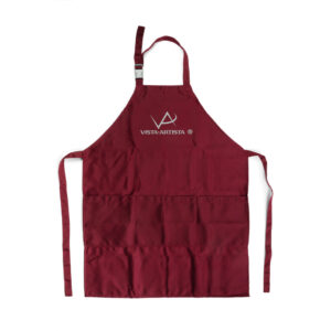 Фартук VISTA-ARTISTA тканевый 80% полиэстер, 20% хлопок бордовый