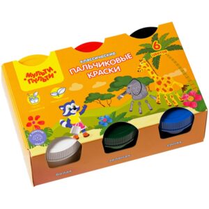 Краски пальчиковые Мульти-Пульти 6цв., 210мл