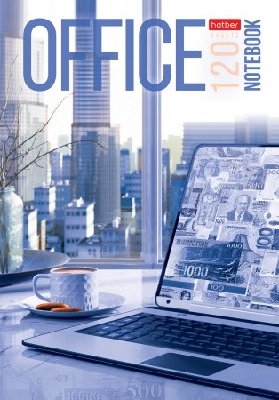 Бизнес-блокнот А5 120л. Hatber OFFICE, клетка