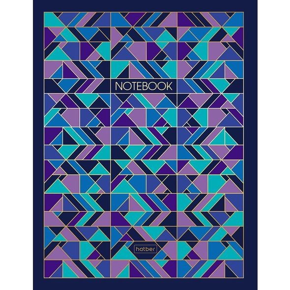 Бизнес-блокнот А5 80л. Hatber Геометрия цвета клет