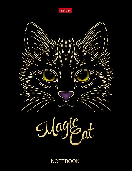 Бизнес-блокнот А5 80л. Hatber Котомагия, клетка