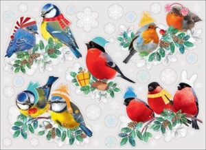 Наклейка декор. новогодняя