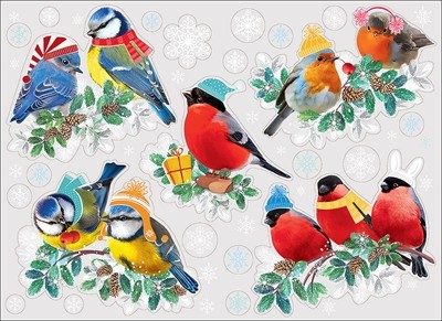 Наклейка декор. новогодняя