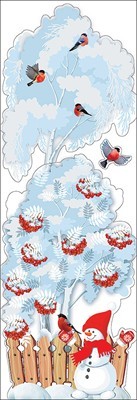 Наклейка декор. новогодняя