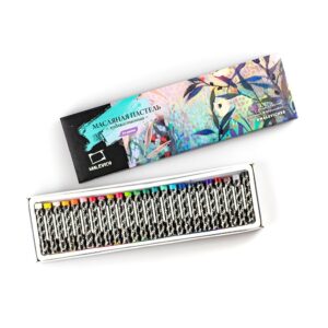 Пастель масляная MALEVICH 24 цвета, круглая