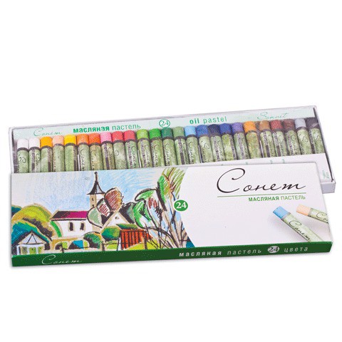 Пастель масляная Сонет (ЗХК), 24 цвета