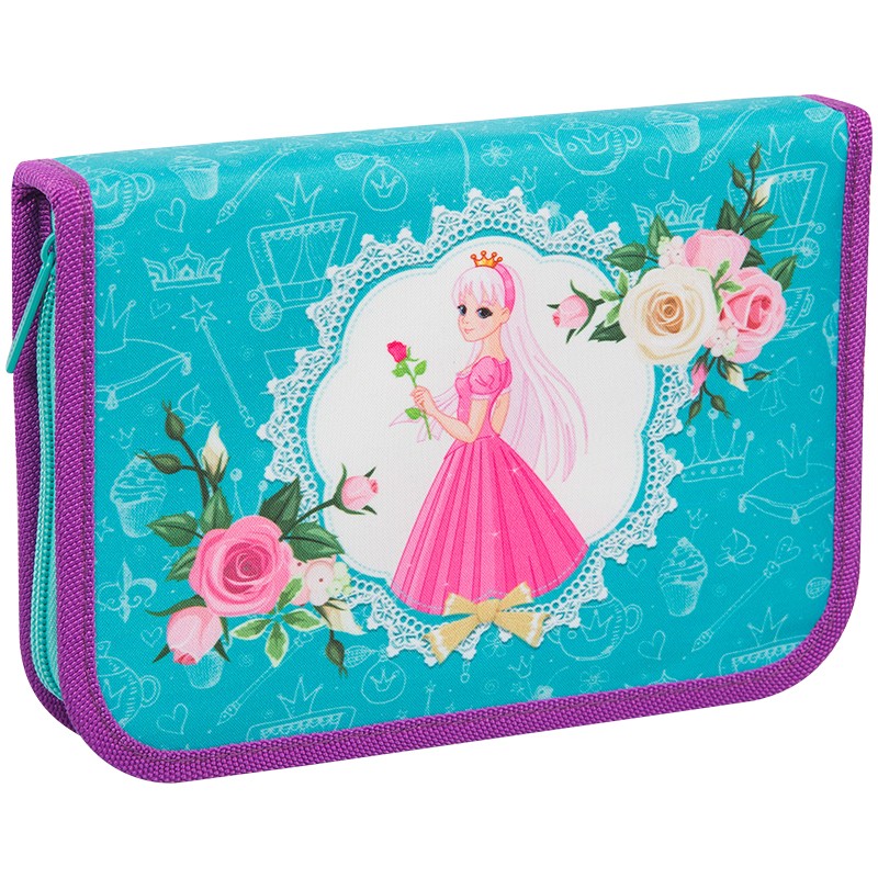 Пенал 1отд. Berlingo 200х140мм Princess