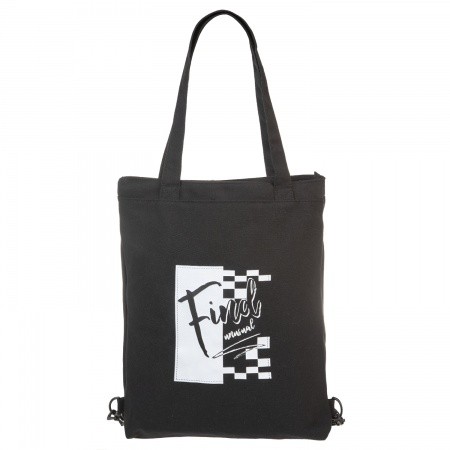 Сумка шопер-рюкзак Hatber Black&White 42х35см, на