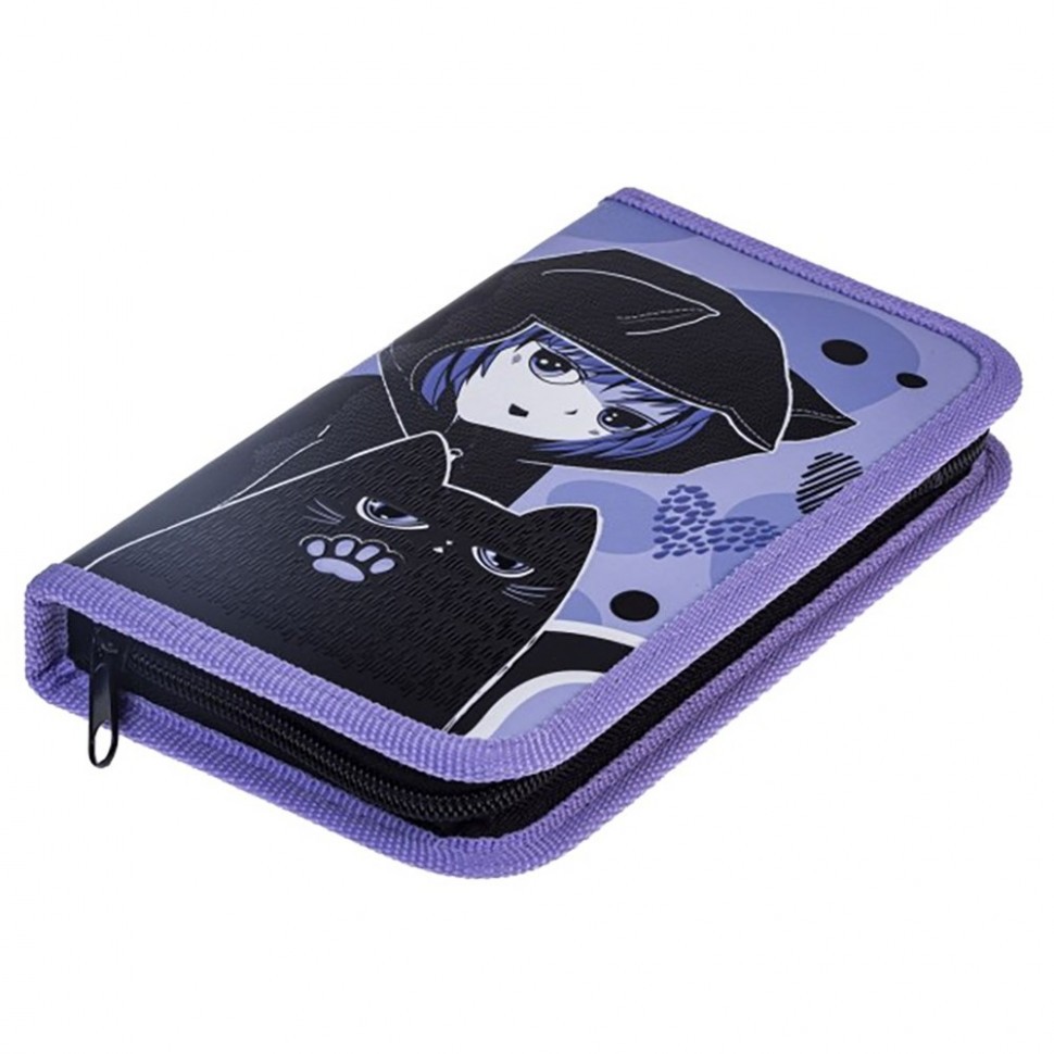 Пенал 1отд. Hatber 190х115мм АНИМЕ