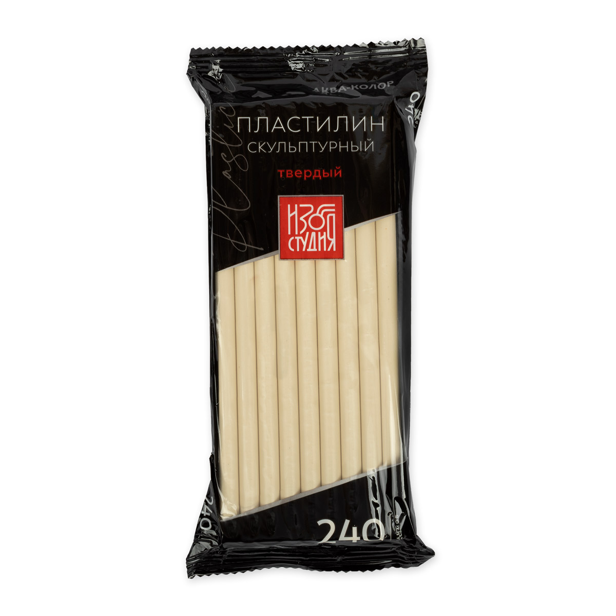 Пластилин скульптурный Аква-колор Изостудия СКУЛЬПТАЛИН 240г №10 терракотовый твердый