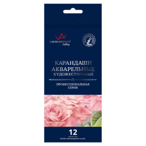 Карандаши цветные VISTA-ARTISTA Gallery акварельные 12 цв.