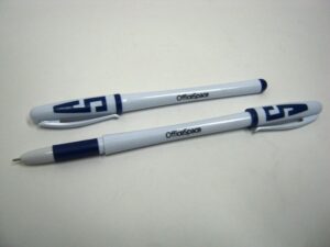 Ручка гел. OfficeSpace резин.грип., 1мм синяя