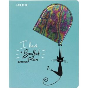 Дневник 1-11кл 7БЦ deVENTE Naughty kitty, голубой