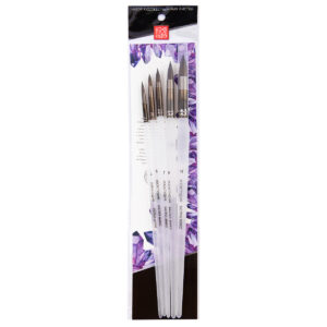 Набор кистей Аква-колор Изостудия Белка 5шт. круглые (№3,5,7,9,11)