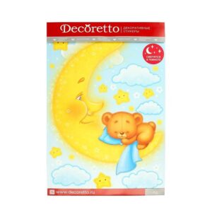 Наклейки интерьерные Мишка на луне