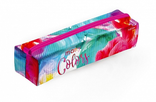 Пенал мягкий на молнии Hatber 210х45мм Потоки цвет