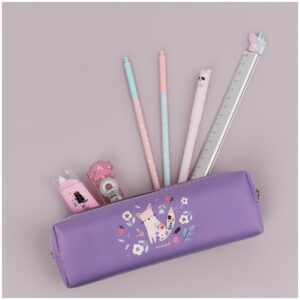 Пенал мягкий на молнии MESHU 200х55мм Foxy искусст