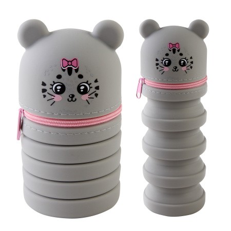 Пенал на молнии силикон 200х65мм deVENTE Cat