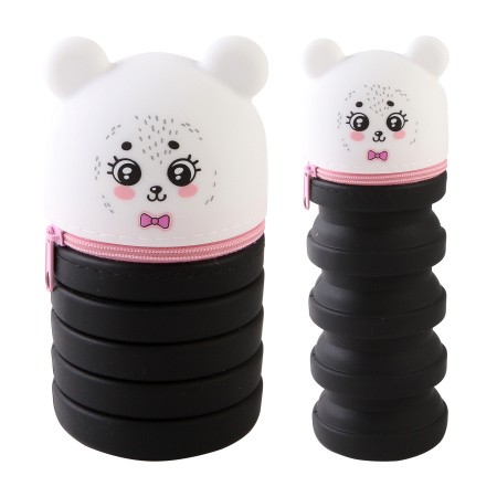 Пенал на молнии силикон 200х65мм deVENTE Panda