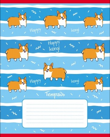 Тетрадь 12 л.клетка Hatber Класс С Happy Animals