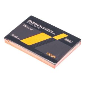 Блок для записей клейкий 51х76мм Hatber неон Оранжевый