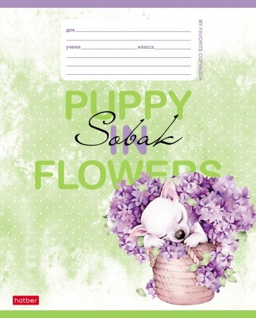 Тетрадь 12 л.линия Hatber Пушистое счастье