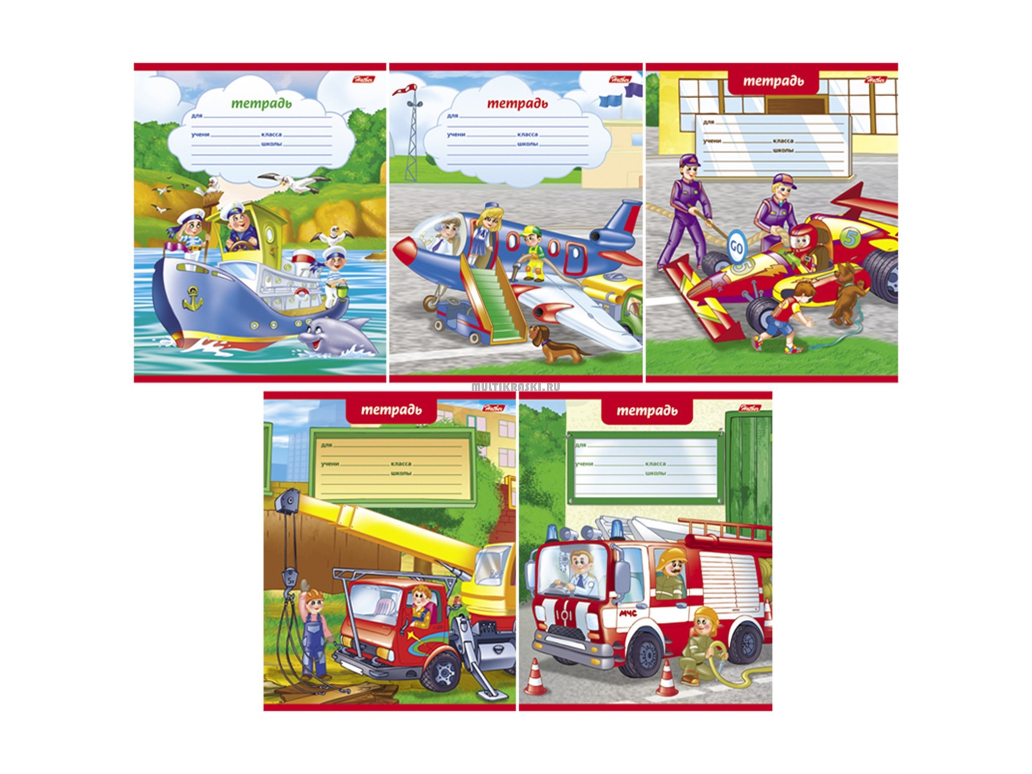 Тетрадь 12 л.линия Hatber Транспорт