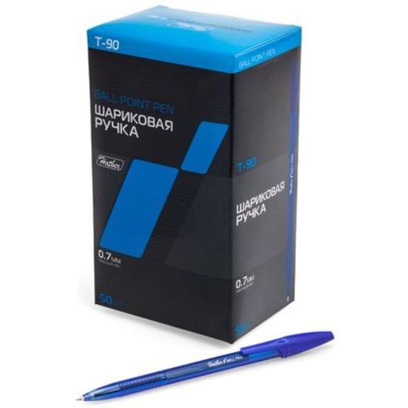 Ручка шар. Hatber Т-90 0,7мм синяя
