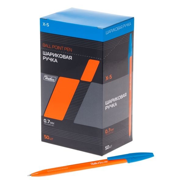 Ручка шариковая Hatber Х-5 0,7мм синяя