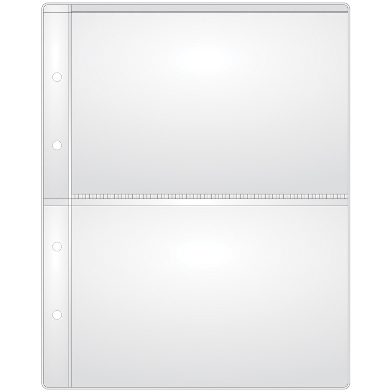 Лист для купюр 200х250 на 2 боны 185х120