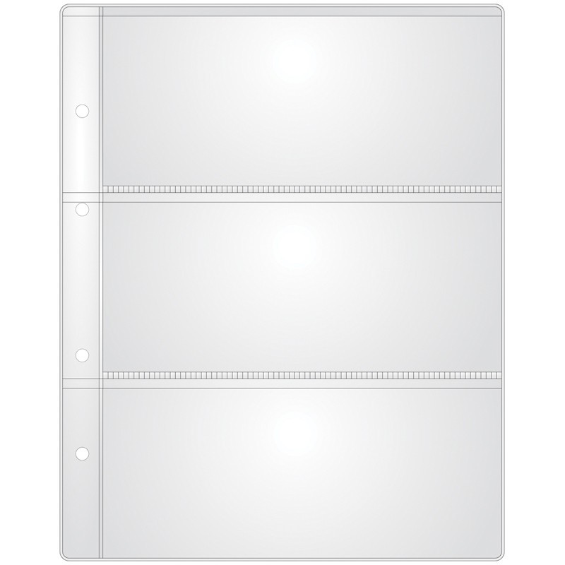 Лист для купюр 200х250 на 3 боны 185х80