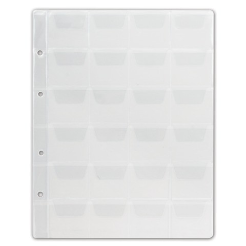 Лист для монет 200*250 на 24 ячейки