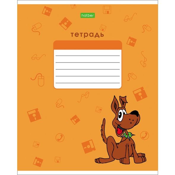 Тетрадь 18л.клетка Hatber ECO Крутые зверюшки