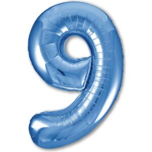 Шар Agura Slim синий ЦИФРА 9 40"/102см