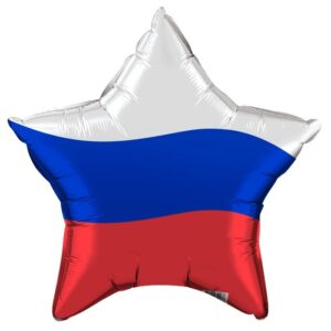 Шар фольгир. Звезда Триколор