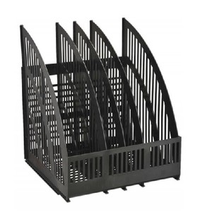 Лоток вертик.5секц. СТАММ Line, черный, сборный