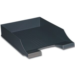 Лоток горизонт. BRAUBERG с пазами черный