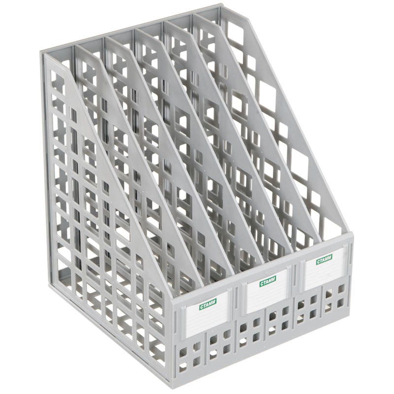 Лоток с 6-ю отдел. сборный, серый 1/15