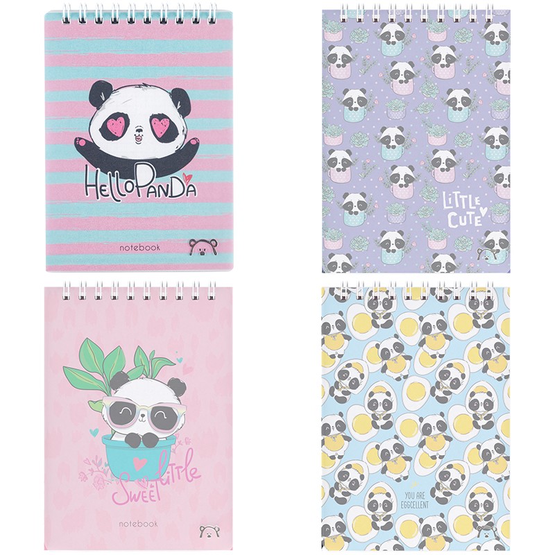 Блокнот 60л. А6 Meshu Eggcellent, клетка на гребн