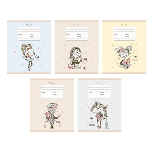 Тетрадь 18л.линия Канц-Эксмо Хорошенькие девочки