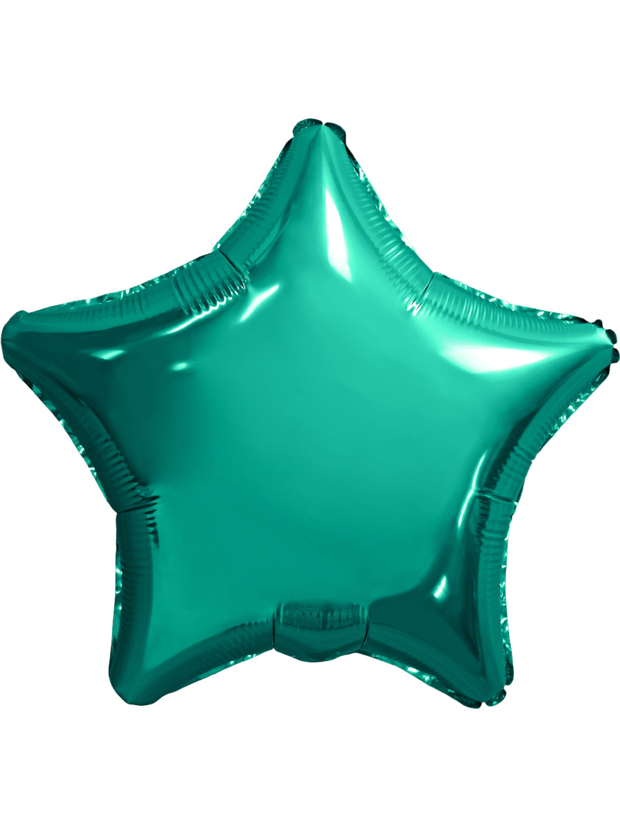 Шар фольгированный Звезда Бирюзовый 19"